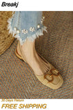 Women's Sandals 2023 Elegant Office Ladies Shoes and Sandals Women Casual Shoes Square Heel Sandals Slip On Woman