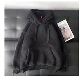 Fluffy Hoodie Women Winter Sweatshirts Plush Warm Top Double Hoodies Men Pullover Loose Soft Thick Top