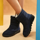 Platform Waterproof Snow Boots for Women 2023 Soft Sole Keep Warm Winter Boots Woman Non Slip Ankle Booties Plus