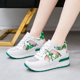 Breakj Spring And Summer New Breathable Hollow Out Mesh Sports Sandal Wedge Flat Single Shoes Increased Baotou Women's