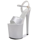 Breakj Patent Leather 20Cm High Heels Heel Sexy Waterproof Platform Hate Day Superb High Sandals Female