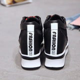 New Lace Breathable Sneakers Women Shoes Comfortable Casual Woman Platform Wedge