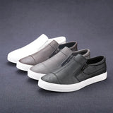 Men Shoes Casual Slip On Men Loafers fashion outdoor Men Flats zips Moccasins Shoes men Handmade shoes man