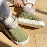 New Winter Cotton Shoes for Women Down Waterproof Colth Snow Boots Female Thick Bottom Keep Warm Plush Ankle Boots