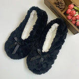 Fluffy Female Floor Slipper Women's Winter Shoes Warm Thick Fur Plush Anti-Skid Grip Sole Cute Funny Indoor Home House