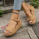 Breakj Summer New Platform With One-Line Women's Buckle Plus-Size Roman
