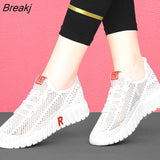 Casual Sneakers Ladies Shoes Mesh Soft Sole Running Shoes Platform Sports Shoes Woman Comfortable Light Breathable