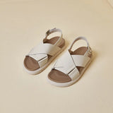 Sandals Women's Shoes Heels Genuine Leather Luxury Designer Shoes Woman Flat Casual Beach Summer Sandals for Women