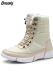 Women Boots Non-slip Waterproof Winter Ankle Snow Boots Women Platform Winter Shoes with Thick Fur Botas Mujer thigh high