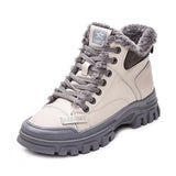 Fur Boots Woman Winter 2023 Designer Shoes Women Wedges Ankle Boots Female Casual Short Leather Booties Free