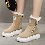 Bottom Side Chain Warm Comfortable Snow Boots for Women In 2024 Winter New Fashion Casual Casual Short Boots for