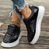 Breakj And Autumn New Fashion Large Size Women's Belt Thick Bottom Bright Leather Leisure Women's