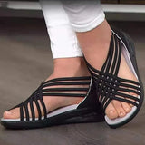 Women Summer 2023 Gladiator Low Heels Sandalias Mujer Peep Toe Summer Shoes For Women Casual Flat Summer Footwear