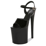 Women Sexy Show Shoes Pole Dance Shoes Stripper High Heels Sandals Party Club 20 CM Platform High-heeled Shoes Wedding