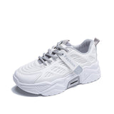 Shoes Female Fall 2023 New Breathable Korean Sneakers Ins Thick Platform Student Running Women's