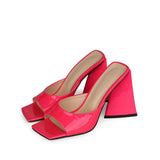 High Heel Sandals Women's Slides Open Toe Thick-Soled Ladies Slippers Party Mules Shoes Women Shoes High Heels