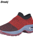 Autumn Women Breathable Mesh Sneakers Elastic Slip On Platform Vulcanized Shoes Running Shoes Walking Tennis Sock