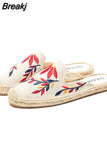 China Beijing Cloth Shoes Women Flats Summer Loafers Luxury Elegant Casual Espadrilles Slippers Demi-season