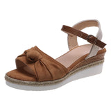 Ankle Strap Platform Sandals Women 2022 Open Toe Wedges Heels Sandals Woman High Heeled Summer Sandalias Plus Size