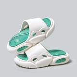Unisex Thick Platform Slippers Women 2024 Summer Mixed Color Non Slip Slides Woman Outdoor Beach Flip Flops Couple Shoes