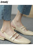 Spring Summer New Women Flats Sandals Fashion Chunky Slippers Sexy Party Dress Shallow Flip Flops Casual Shoes Mujer