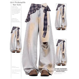 Breakj Leg Set Thin Drawstring Pile Socks Crucifix Design Boots Horn Socks Tide