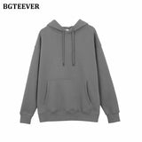 Winter Thicken Fleece Women Couple Sweatshirt Cotton Oversized Hoodies Sweatshirts Female Warm Pullovers