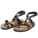 Fashion Cork Sandals 2023 New Women Casual Summer Beach Gladiator Non-slip Buckle Strap Sandalias