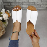 2024 Summer New Slope Heel Thick Soles Large Size Casual Fashion Simple Thick Soles For Women's