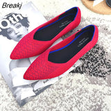 Simple Flat Shoes Women Comfortable Latex Insole Casual Shoes Candy Colors Pointed Single