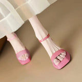 Breakj Summer Thick-Soled Women's Shoes With Fashion Square High Heels Coarse Heel Waterproof Table Barbie Powder Sandals