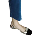 Breakj Fragrant Wind Baotou Sandals 2024 Female New Summer With Simple After Empty Color French High-Heeled Shoes Female Thick