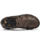 Quality Classic Men Sandals Summer Outdoor Walking Men Sneakers Breathable Men Sandals Genuine Leather Casual Shoes