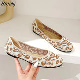 Knitted Single Shoes Women Flat Shoes Round Toe Casual Shoes 11 Colors Spring Summer Plus Size