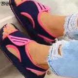 and American Fish Mouth Sandals Ladies Sandals Wedge Beach Shoes Low Top Platform Pumps Open Toe Shoes Heels