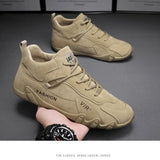 for Men Casual Sneaker Leather Non Slip Luxury Shoes Men Motorcycle Short Boots Comfortable Moccasins Zapatillas