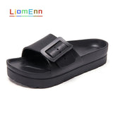 Summer Slippers Platform Shoes EVA Home House Slippers 2021 Pink White Black Casual Beach Sandals Slides Female flip