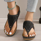 Women Sandals Soft Heels Summer Shoes For Women Wedge Sandals Summer Flip Flops Women Slippers Heeled Sandals Zapatos