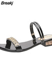 2023 Summer Women Sandals Bling Pumps Shoes Comfort Ladies Woman Gold Silver High Heels Female Footwear Slip On