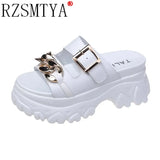 New Summer Women's Sandals Platform Fashion Chain Wedges Heels Women Sandals Casual Beach Lady Shoes