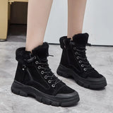 Snow Boots Women Heels Sports Winter Shoes Woman Booties Chunky Ankle Boot Female Elegant Platform Shoes for Women