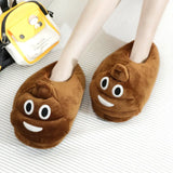 Poo Home Cotton Slippers Male Winter Cute Funny Creative Expression Package With Cartoon Couple Female Cotton-Padded
