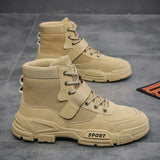 Boots Men Comfort Desert Boot Retro Casual High Top Shoes for Men Fall Winter Non-slip Hiking Booties Botas Hombre