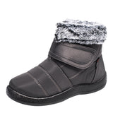 Winter Warm Rabbit Fur Snow Boots for Women Waterproof Non Slip Winter Boots Women Plus Size Thick Plush Ankle Botas