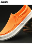 Men's Flat Loafers Driving Lazy Slip on Canvas Shoes Canvas Men Breathable Casual Driving Shoes 2023