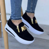 Women Sports Shoes Side Zipper Platform Sneakers Pu Leather Fashion Lady Footwear M Vulcanized Comfot Tennis Female