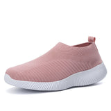 Women Vulcanized Shoes High Quality Women Sneakers Slip On Flats Shoes Women Loafers Plus Size 43 Walking