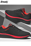 Men Sneakers Spring Autumn Mesh Breathable Casual Running Shoes Flat Fashion Training Hiking Shoes Zapatillas