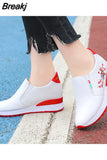 Casual Women Shoes Comfortable Sneakers Orthopedic Platform Outsole Footwear Walking Running Shoes Fashion Embroid