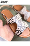 New Women Flat Sandals PU Leather Open Toe Ladies Beach Shoes Summer Sexy Slippers Footwear Buckle Strap Fashion